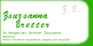 zsuzsanna bretter business card